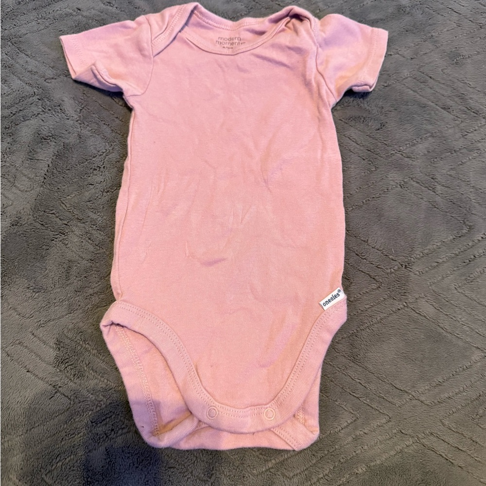 Gerber Soft Pink Baby Bodysuit